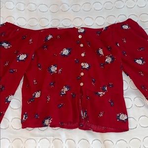 hollister floral shirt